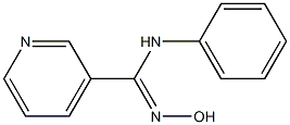 N'-hydroxy-N-phenyl-3-pyridinecarboximidamide Struktur