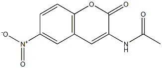 N1-(6-nitro-2-oxo-2H-chromen-3-yl)acetamide Struktur