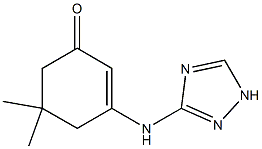 5,5-dimethyl-3-(1H-1,2,4-triazol-3-ylamino)-2-cyclohexen-1-one Struktur