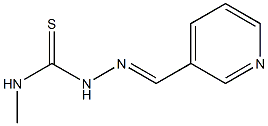 N1-methyl-2-(3-pyridylmethylidene)hydrazine-1-carbothioamide Struktur