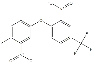 1-(4-methyl-3-nitrophenoxy)-2-nitro-4-(trifluoromethyl)benzene Struktur