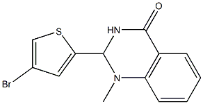 2-(4-bromo-2-thienyl)-1-methyl-1,2,3,4-tetrahydroquinazolin-4-one Struktur