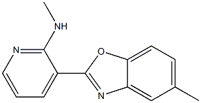 N-methyl-3-(5-methyl-1,3-benzoxazol-2-yl)-2-pyridinamine Struktur