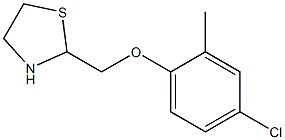 2-[(4-chloro-2-methylphenoxy)methyl]-1,3-thiazolane Struktur