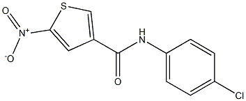 N3-(4-chlorophenyl)-5-nitrothiophene-3-carboxamide Struktur