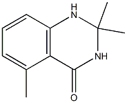 2,2,5-trimethyl-2,3-dihydroquinazolin-4(1H)-one Struktur