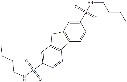 N2,N7-dibutyl-9H-2,7-fluorenedisulfonamide Struktur