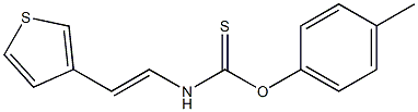 4-methylphenyl {[2-(3-thienyl)vinyl]amino}methanethioate Struktur