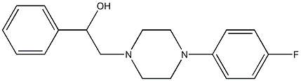 2-[4-(4-fluorophenyl)piperazino]-1-phenyl-1-ethanol Struktur