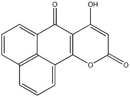 8-hydroxy-7H,10H-naphtho[1,8-gh]chromene-7,10-dione Struktur