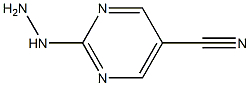 2-hydrazino-5-pyrimidinecarbonitrile Struktur