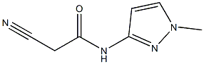 N1-(1-methyl-1H-pyrazol-3-yl)-2-cyanoacetamide Struktur