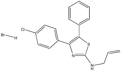 N2-allyl-4-(4-chlorophenyl)-5-phenyl-1,3-thiazol-2-amine hydrobromide Struktur