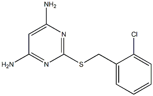 6-amino-2-[(2-chlorobenzyl)sulfanyl]-4-pyrimidinylamine Struktur