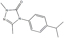 4-(4-isopropylphenyl)-2,5-dimethyl-2,4-dihydro-3H-1,2,4-triazol-3-one Struktur