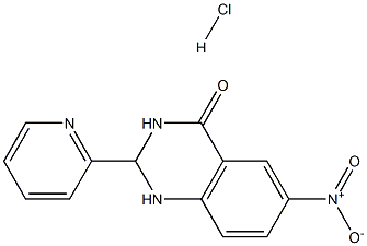 6-nitro-2-(2-pyridyl)-1,2,3,4-tetrahydroquinazolin-4-one hydrochloride Struktur