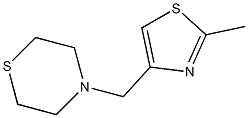 4-[(2-methyl-1,3-thiazol-4-yl)methyl]thiomorpholine Struktur