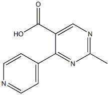 2-methyl-4-(4-pyridinyl)-5-pyrimidinecarboxylic acid Struktur