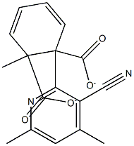 1-(3-cyano-4,6-dimethyl-2-pyridinyl) 2-methyl phthalate Struktur