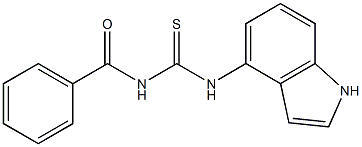 N-benzoyl-N'-(1H-indol-4-yl)thiourea Struktur