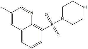 3-methyl-8-(piperazin-1-ylsulfonyl)quinoline Struktur