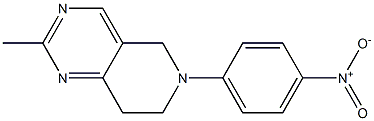 2-methyl-6-(4-nitrophenyl)-5,6,7,8-tetrahydropyrido[4,3-d]pyrimidine Struktur