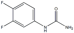 N-(3,4-difluorophenyl)urea Struktur