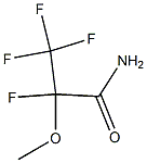 2,3,3,3-tetrafluoro-2-methoxypropanamide Struktur