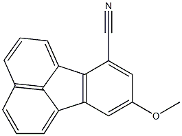 9-methoxyfluoranthene-7-carbonitrile Struktur