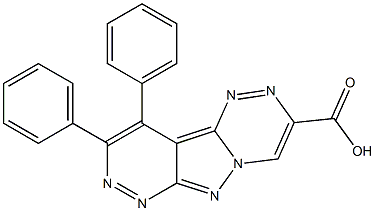 9,10-diphenylpyridazino[3',4':3,4]pyrazolo[5,1-c][1,2,4]triazine-3-carboxylic acid Struktur