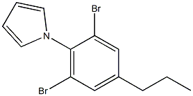 1-(2,6-dibromo-4-propylphenyl)-1H-pyrrole Struktur