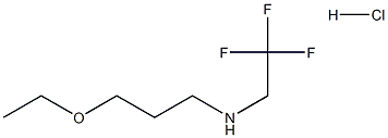 N-(3-ethoxypropyl)-N-(2,2,2-trifluoroethyl)amine hydrochloride Struktur