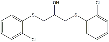 1,3-bis[(2-chlorophenyl)sulfanyl]-2-propanol Struktur