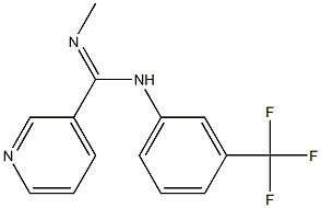 N'-methyl-N-[3-(trifluoromethyl)phenyl]-3-pyridinecarboximidamide Struktur