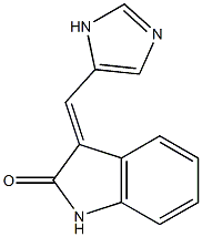 3-(1H-imidazol-5-ylmethylene)-1,3-dihydro-2H-indol-2-one Struktur