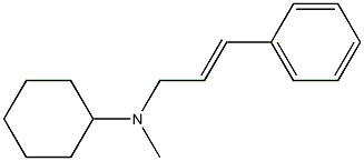 N-methyl-N-[(E)-3-phenyl-2-propenyl]cyclohexanamine Struktur