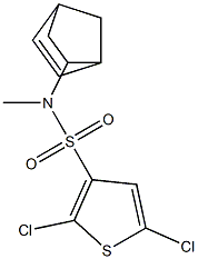 N3-bicyclo[2.2.1]hept-5-en-2-yl-N3-methyl-2,5-dichlorothiophene-3-sulfonamide Struktur