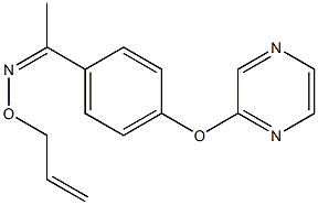 1-[4-(2-pyrazinyloxy)phenyl]-1-ethanone O-allyloxime Struktur