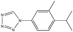 1-(4-isopropyl-3-methylphenyl)-1H-1,2,3,4-tetraazole Struktur