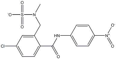 5-chloro-2-[(4-nitroanilino)carbonyl]phenyl-N,N-dimethylsulfamate Struktur