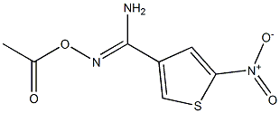 O3-acetyl-5-nitrothiophene-3-carbohydroximamide Struktur