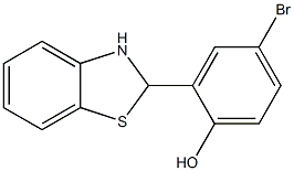 4-bromo-2-(2,3-dihydro-1,3-benzothiazol-2-yl)phenol Struktur