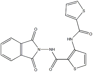 N2-(1,3-dioxo-2,3-dihydro-1H-isoindol-2-yl)-3-[(2-thienylcarbonyl)amino]thiophene-2-carboxamide Struktur