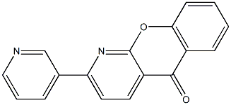 2-(3-pyridinyl)-5H-chromeno[2,3-b]pyridin-5-one Struktur