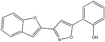 2-(3-benzo[b]furan-2-ylisoxazol-5-yl)phenol Struktur