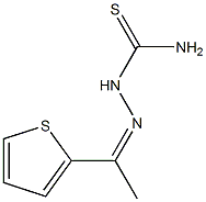 2-[1-(2-thienyl)ethylidene]hydrazine-1-carbothioamide Struktur