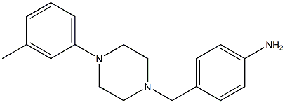 4-{[4-(3-methylphenyl)piperazin-1-yl]methyl}aniline Struktur