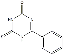 4-phenyl-6-thioxo-1,2,5,6-tetrahydro-1,3,5-triazin-2-one Struktur