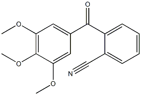 2-(3,4,5-trimethoxybenzoyl)benzonitrile Struktur