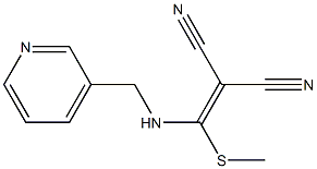 2-{(methylsulfanyl)[(3-pyridinylmethyl)amino]methylene}malononitrile Struktur